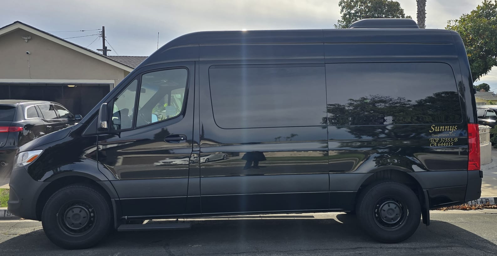 8 passenger Mercedes Sprinter Van — airport transportation to Anaheim Disneyland